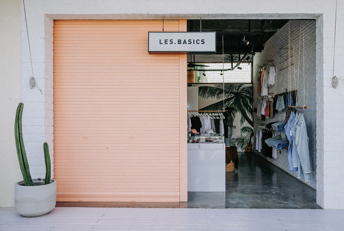 Boutique en centre-ville