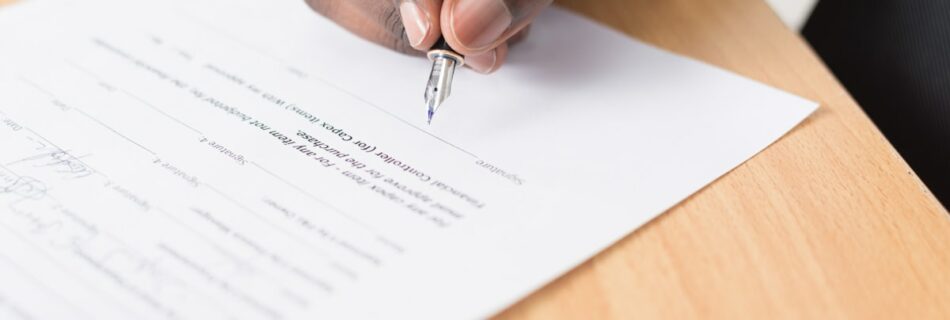 Signature d’un document
