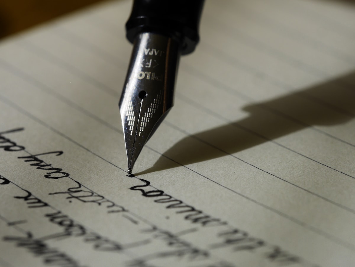 Écriture à la plume